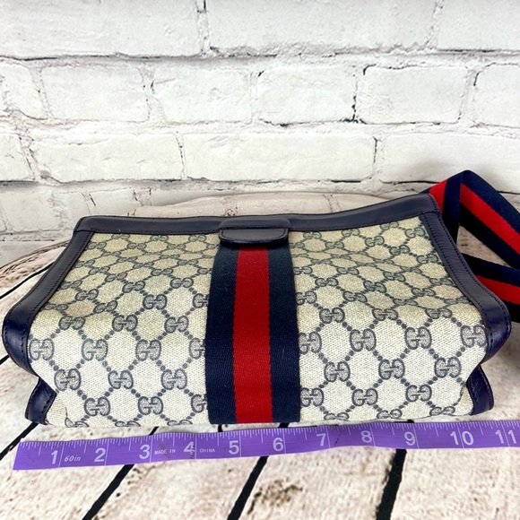 Gucci blue sherry line clutch crossbody bag - Picture 14 of 15